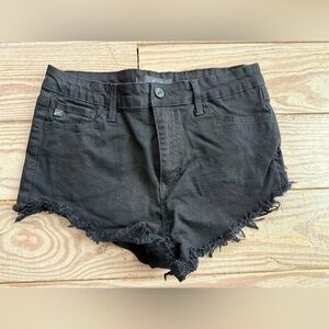 Kancan black denim shorts size 9
